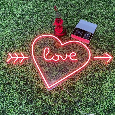 China 24 Hours Aging Test Eco - Friendly Customs Lead Neon Lights Wedding Neon Sign For Decoration for sale