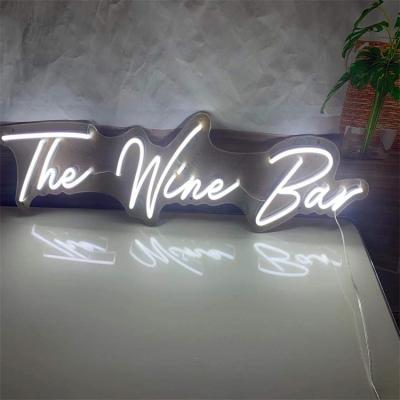 China Eco-Friendly Electronic Custom Glass Wine Bar PVC Silicone Pink Led Light Letters Love Happy Birthday Neon Sign for sale