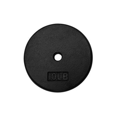 China Solid Build Weight Discs 1 Inch 1KG To 20KG Hantelscheiben Black Standard Barbell Set Cast Weight Paint Plates In Stock for sale