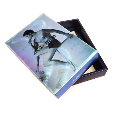 China Recyclable Boutique Boxes Custom Logo Cosmetic Paper Gift Plastic Luxury Jewelry Packaging Lenticular Box for sale