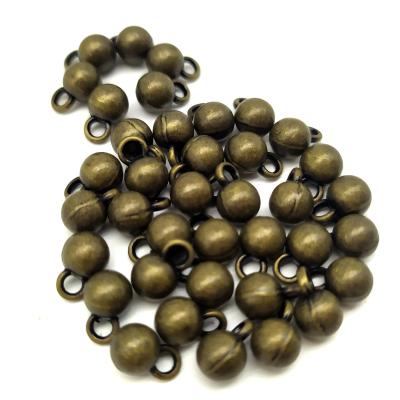 China Nickel Free Good Quality Clothing Accessories Stopper Round Shape Designer Custom Lock Bead For String for sale