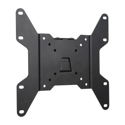 China LCD114 Heavy Duty Steel Black 12 mm Heavy Duty Steel Profile Max VESA Slim 200 x 200 Fxed Wall Mount LCD TV Bracket for sale