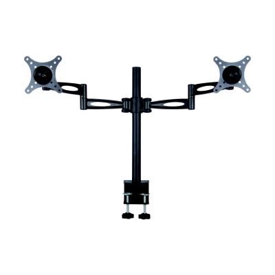 China LCD512D LCD Monitor Free Standing Height Adjustable Monitor Swivel Mount Dual Aluminum Arms For 13