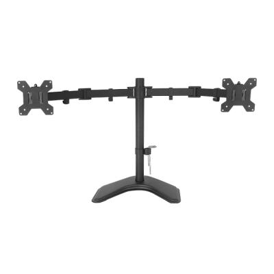 China MFS 3202 LCD Dual Monitor Free Standing Desk Mount With Optional Bolt-Thru Heavy Duty Fully Adjustable Grommet Stand 13