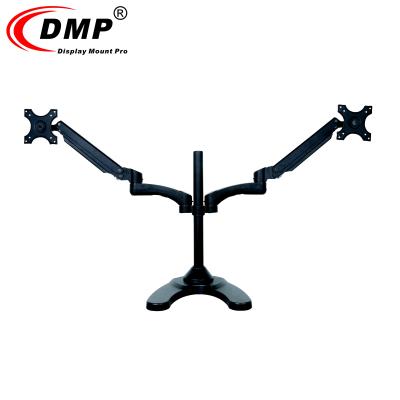 China GS352D-STAND Shock Absorber LCD Led Dual Monitor Arm Stand for 13~27 inch Monitor 13