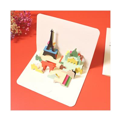 China Europe Custom Design Happy Birthday Gift 90 Degree Pop Making Up Greeting Cards for sale