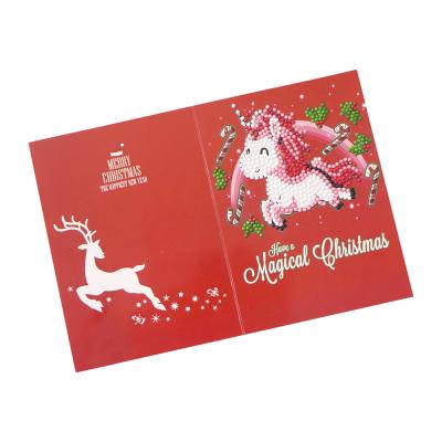 China Europe manufacturers wholesale gifts diy diamond painting crafts Merry Christmas greeting card for friends for sale