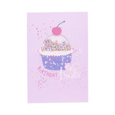 China Custom Handmade Europe Kids Birthday Greeting Cards Printing With Shaking Glitters for sale