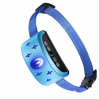 China 2021 Smart Remote Version Upgraded Stop Bark Collar Viable Amazon Anti-loss for sale