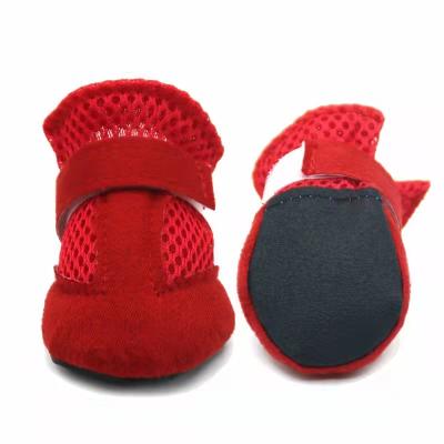 China Sustainable Wholesale Pet Apparel Anti Slip Protect Paw Dog Shoes Boots Dog Shoes Supplies for sale