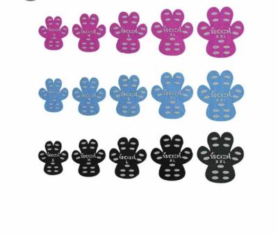 China New Viable Disposable Dirty Moisture-proof Non-slip Silicone Dog Paw Protector Stickers Dog Foot Stickers for sale