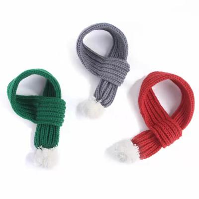 China Viable Wholesale Christmas Winter Warm Dog Scarves Pet Accessories Winter Dog Scarf for sale