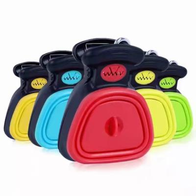 China Newest Viable Portable Pooper Scooper Silicone Expandable Body With Bag Dispenser Poop Bag Dog Products Waste Pet Supplies for sale