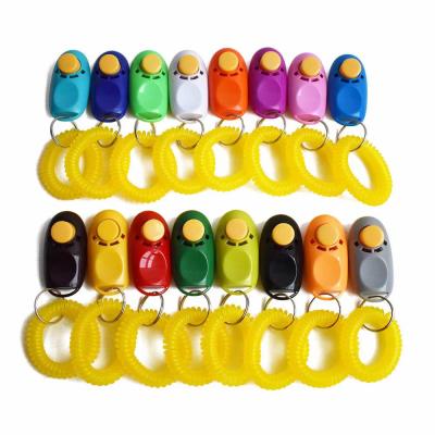 China Mini Wholesale Upgrade Pet Training Clicker Quality Wristband Dog Clickers for sale