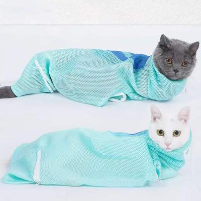 China Viable Pet Bath Nail Trimming Injection Anti-scratch Bite Limit Cat Toilet Bath Bag for sale