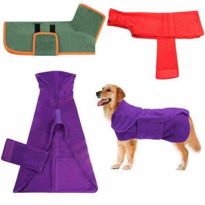 China Viable Dog Bathrobe Dry Towel - Quick Dry Bag - - Dog and Cat Bathrobe Towel Super Absorbent Quick Dry for sale