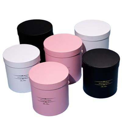 China Recyclable In Stock Waterproof Recyclable Packaging Custom Logo Round Flower Cardboard Paper Tube Box for sale