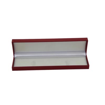 China Recyclable Popular Simple Design Gift Box Cost Effective Rectangular Red Necklace Box for sale