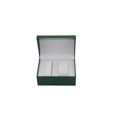 China Recyclable Stain Direct Factory Fashion Creative Exquisite Popular Design Green Pair of Watch Boxes for sale