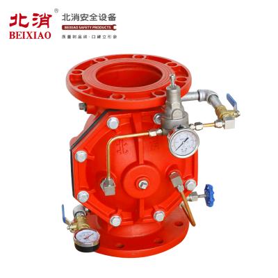 China Fire Fighting Emergency Rescue Ductile Iron DN150 GGG50 PN16 Adjustable Pressure Reducing Pilot Reduced Valve for sale