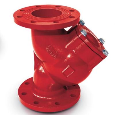 China Fire Fighting Type Ductile Fire Fighting Strainer Cast Iron Flange Connection Protection Y Strainer for sale