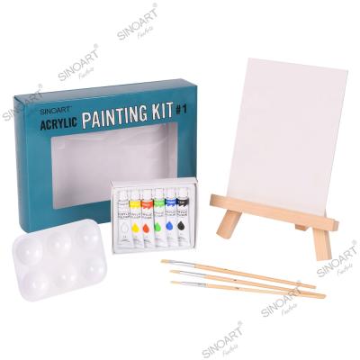 China Hot Sale Professional Artist Mini Canvas Painting Set For Art Children for sale