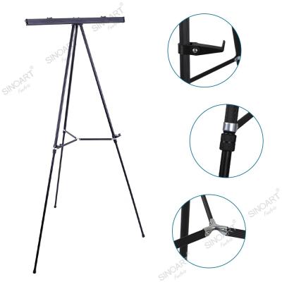 China SINOART Easel Display Easel Supplier Tripod Aluminum Adjustable Stand Foldable Easel Display Easel for sale