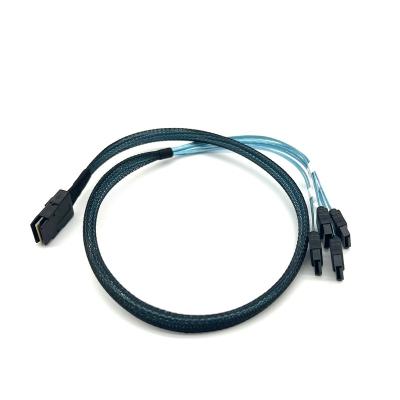 China COMPUTER Internal BTC HD Mini SAS SFF8087 36pin 4 to SATA 7PIN SATA Cable for Hard Drive Controller for sale