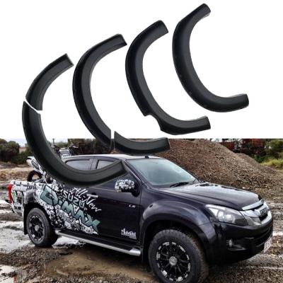 China Vacuum Injection Pocket Style FFD20 Wide Wheel Fender Flares Matte Black For ISUZU D-MAX 4 Door 2012-2016 for sale