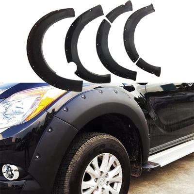 China Vacuum Injection Pocket Style FFD22 Wide Wheel Fender Flares For Mazda BT-50 Matte Black Universal 2012-2018 ABS 3 Months OEM Standard Textured NC 20 Sets ; GUA for sale