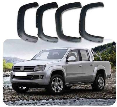 China Vacuum Injection Pocket Style AMAROK 2010 Wide Wheel FFD32 Shock Absorber and After Matte Black Universal ABS Flares for VW. 3 months OEM standard textured 10 sets for sale