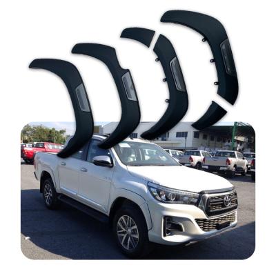 China Injection FFD43 Wide Wheel Fender Flares Matte Black For TOYOTA HILUX REVO Double Cabin 4 Doors 2020 Onwards for sale