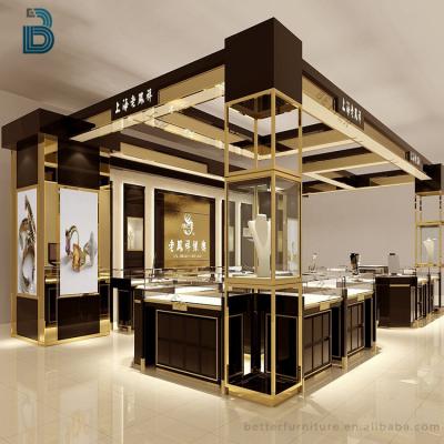 China Hot Sale Jewelry Shop Counter Design Jewelry Mall Kiosk Manufacturer For Jewelry Showcase Table for sale