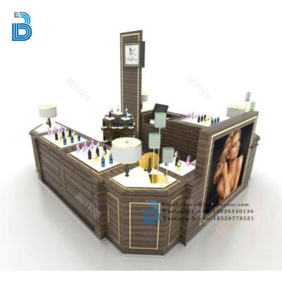 China Jewelry Shop Counter Design Perfume Bar Kiosk Showcase Cabinet and Display Furniture for Retail Perfume Shop for sale