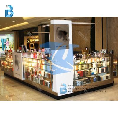 China Jewelry Shop Counter Design Perfume Display Cabinet And Racks Design For Display Kiosk for sale