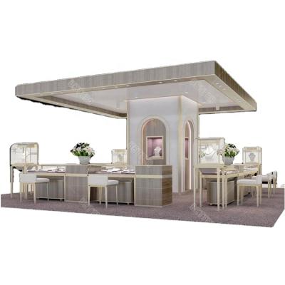 China Jewelry Store Counter Design Good Quality Jewelry Kiosk For Mall Jewelry Kiosk Showcase Design for sale