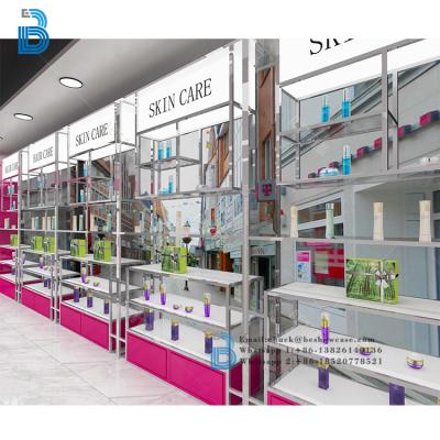 China Modern PLY/MDF/SOLID WOOD/GLASS Wooden Pharmacy Shelves and Medicine Store Led Pharmacy Display Furniture for sale