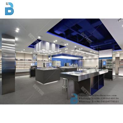 China High End Optical PLY/MDF/SOLID WOOD/GLASS Store Decoration With Optical Display for sale