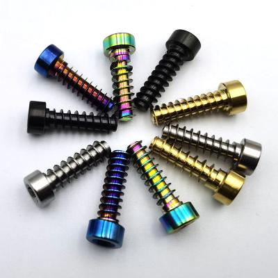 China Customized Hardness 2021 Size Bright Forge Titanium Alloy Titanium Screw M6 Strong For Motorcycle for sale