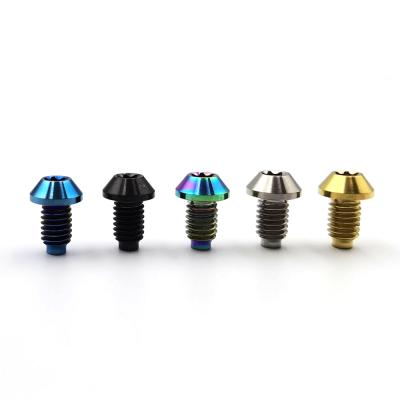 China Hot Selling Strong Hardness Customized Color Forging Bright Titanium Alloy Screws High Quality Titanium For Car for sale