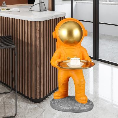 China China Resin Open Statue Animal Luxury Figure Figure Balloon Tray Decoration Home Life Size Astronaut ODM Astronaut Life Size Astronaut for sale