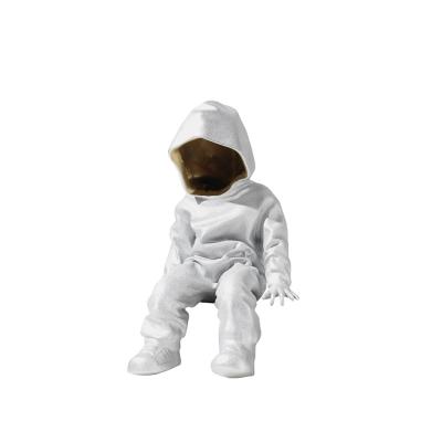 China China Resin Open Statue Animal Luxury Figure Figure Balloon Tray Decoration Home Life Size Astronaut ODM Astronaut Life Size Astronaut for sale