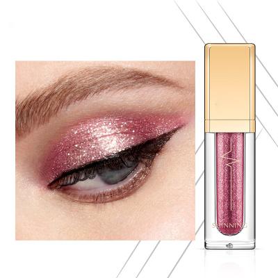 China Private Label ES159 Eye Shadow Glitter Liquid Eye Shadow Waterproof Liquid Metallic Eye Shadow Custom Highlighter Bar for sale