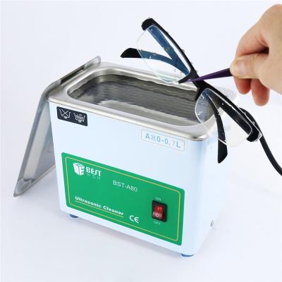 China BST-A80 0.7L Household Digital Stainless Steel Ultrasonic Cleaner Repair For Phone PCB Watch Gasket Cleaner Heater Timer Ultrasound for sale