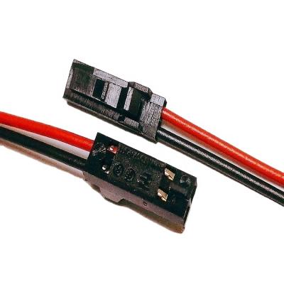 China For PCB Connection TE 104257-1 With Red And Black Connector Wires Ul1007Awg24 Assembly for sale