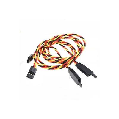 China For PCB Connection JR 22AWG Extension Female-to-Male Twisted Pair Servo Cable For RC JR Futaba Connector With Anti-loosening Hook for sale