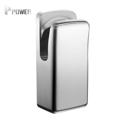 China Hotel Power 304 Stainless Steel Hand Dryer Spray IP34 Waterproof Double Side Seamless Automatic Hand Dryer for sale