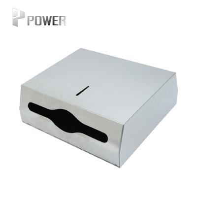 China Manual Metal One Handed Z Fold Hand Kitchen Paper Towel Dispenser Stainless Steel for sale