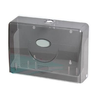 China Modern Commercial Interfold Paper Towel Dispenser White And Smoky Gray With Key for sale