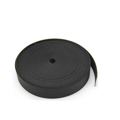 China Elastic black polyester hollow fiber 3cm elastic band for wholesale for sale